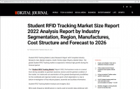 2022年学生RFID追踪市场规模报告：按行业细分、地区、制造商、成本结构及2026年预测的分析报告