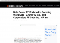 全球数据中心RFID市场正在蓬勃发展 | GAO RFID公司、IBM公司、RF Code公司、惠普公司