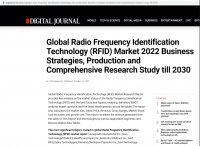 全球射频识别技术（RFID）市场2022年商业策略、生产及综合研究报告至2030年